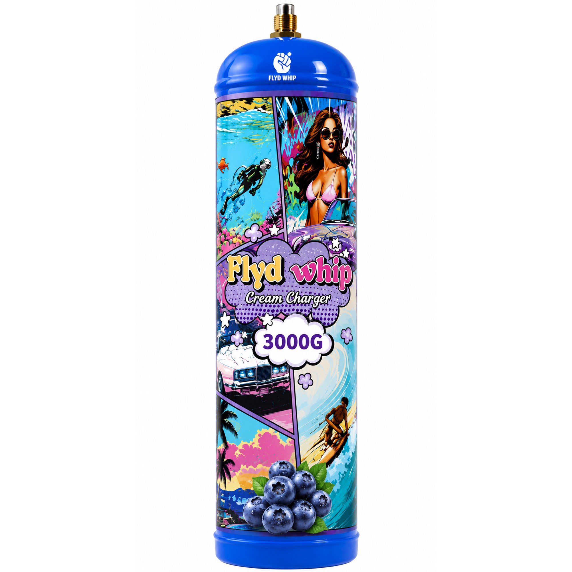 FLYD WHIP 640G 6 CT PINEAPPLE