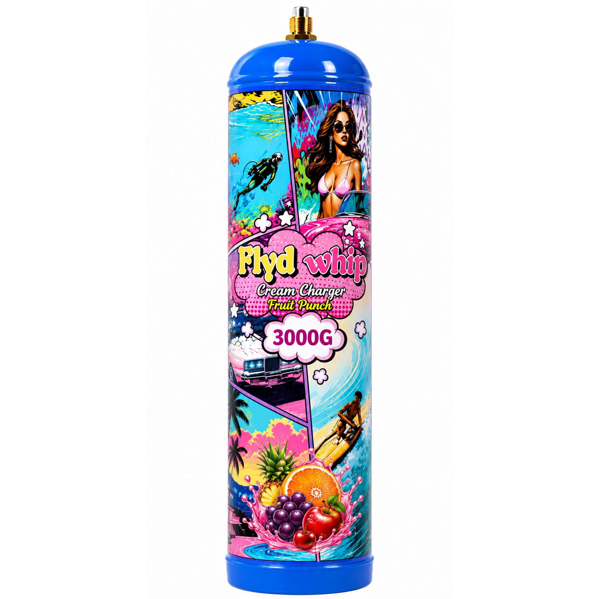 FLYD WHIP 640G 6 CT FRUIT PUNCH