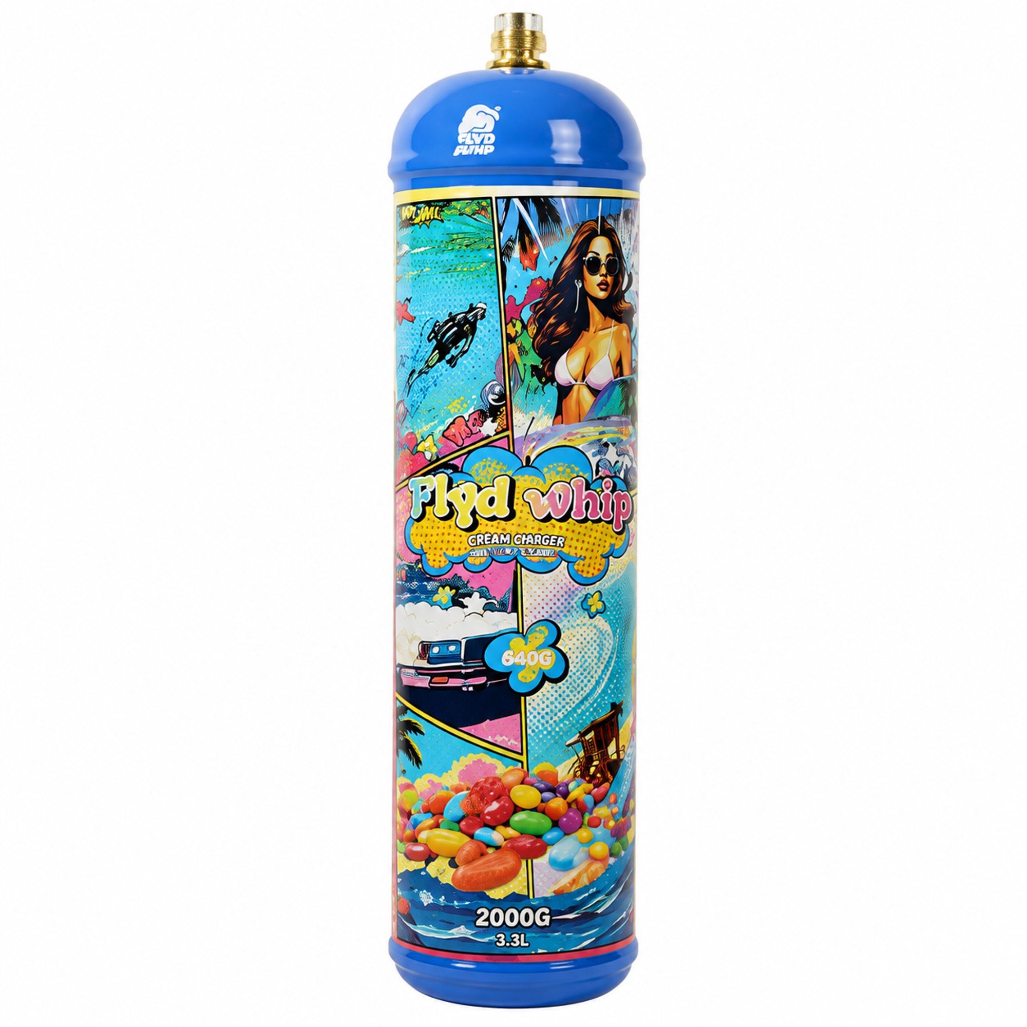 FLYD WHIP 640G 6 CT RAINBOW CANDY