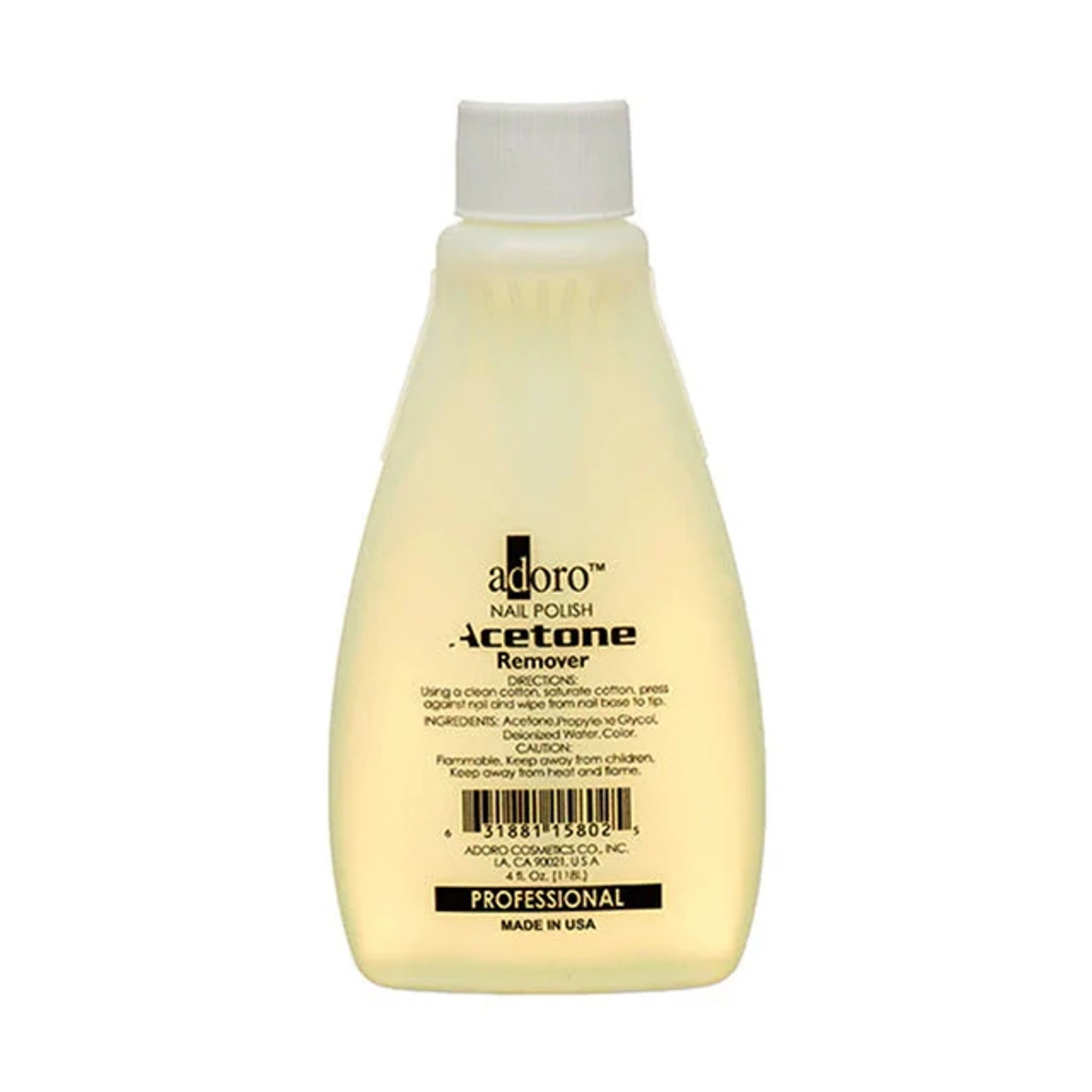 ADORO NAIL POLISH REMOVER 4Z ACETONE