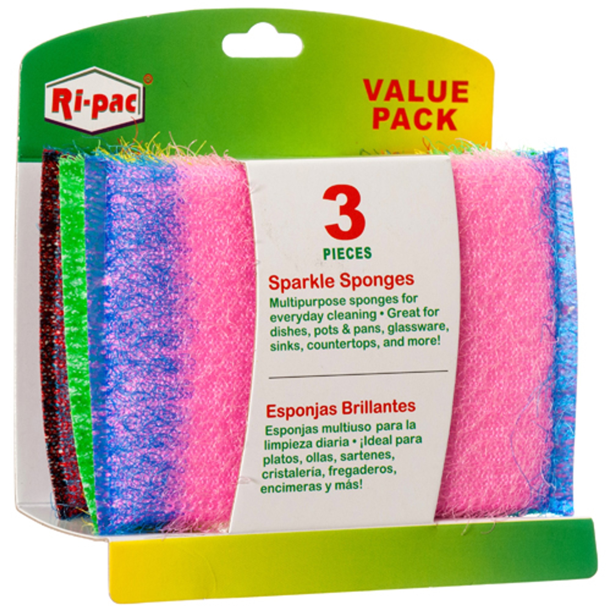 Ri-Pac Sparkle Sponges 3CT 36PK/CS