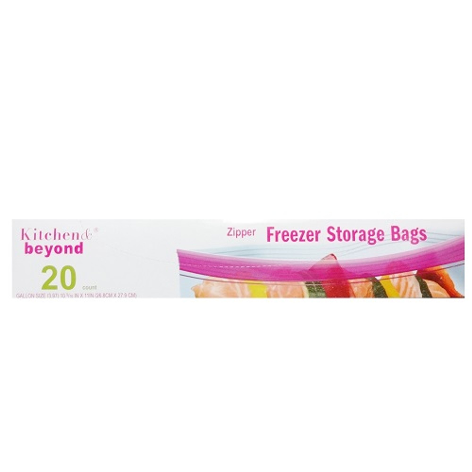 Kitchen & Beyond Gallon Zipper Freezer Bag 20CT 24PK
