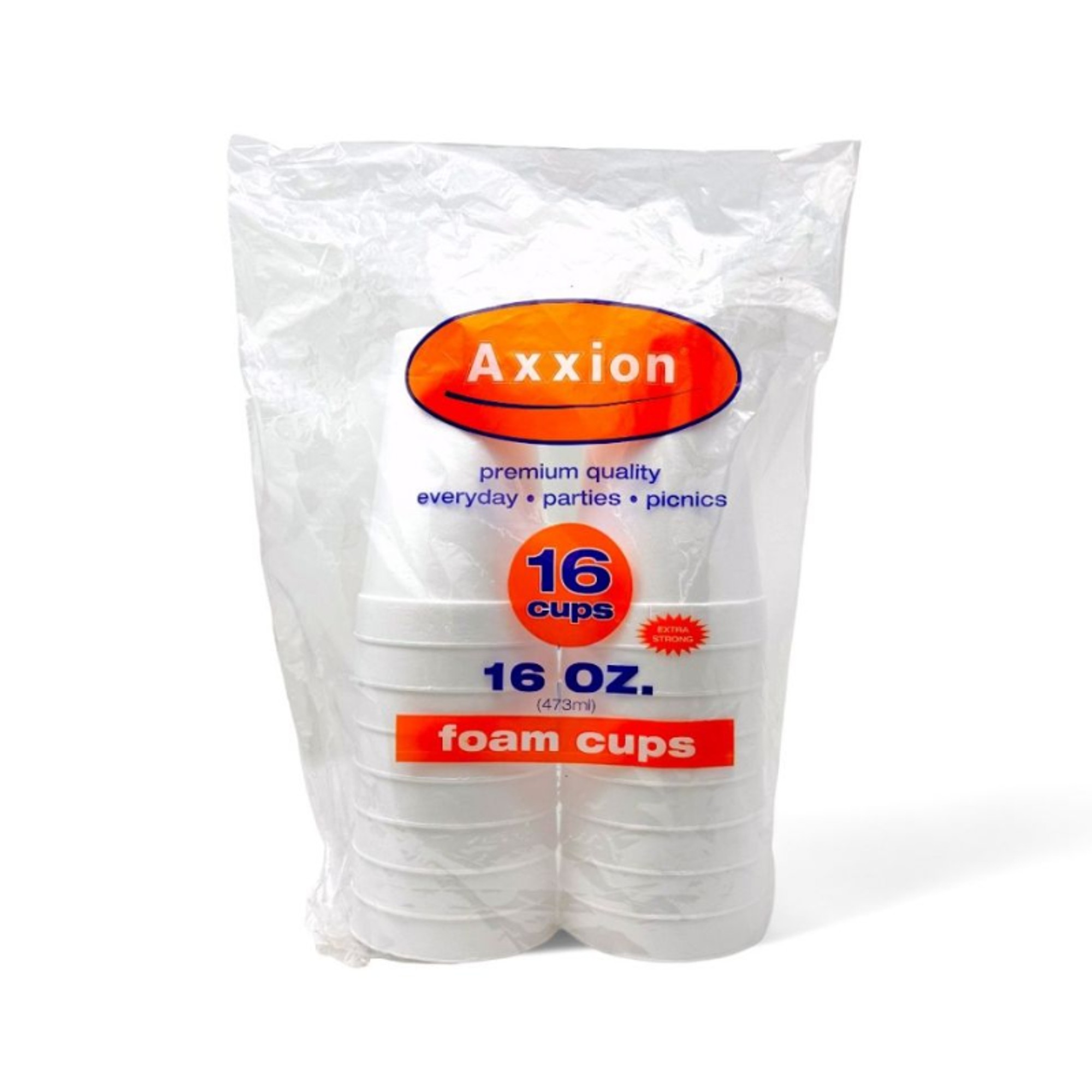 Axxion Foam Cups 16OZ 16CT 16PK