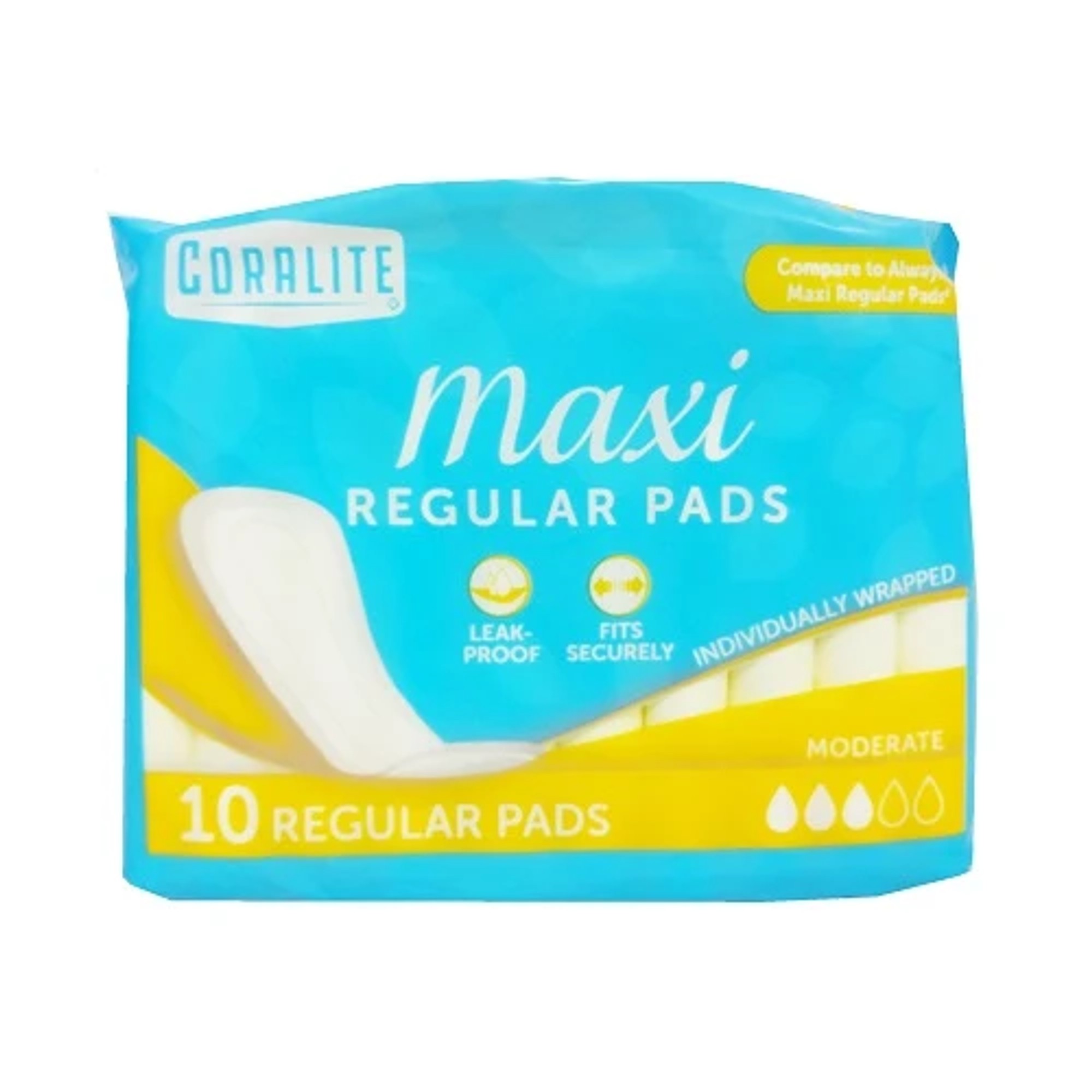 Coralite Maxi Regular Pads 10CT 24PK/CS