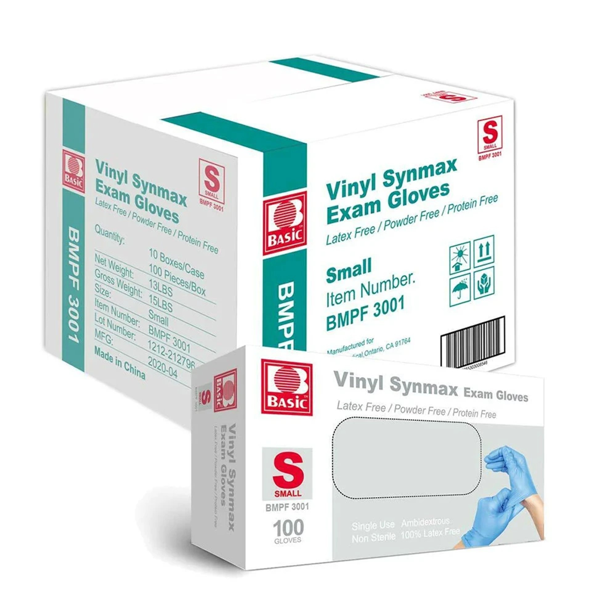 Finyl Synmax Exam Gloves S 10PK/CS